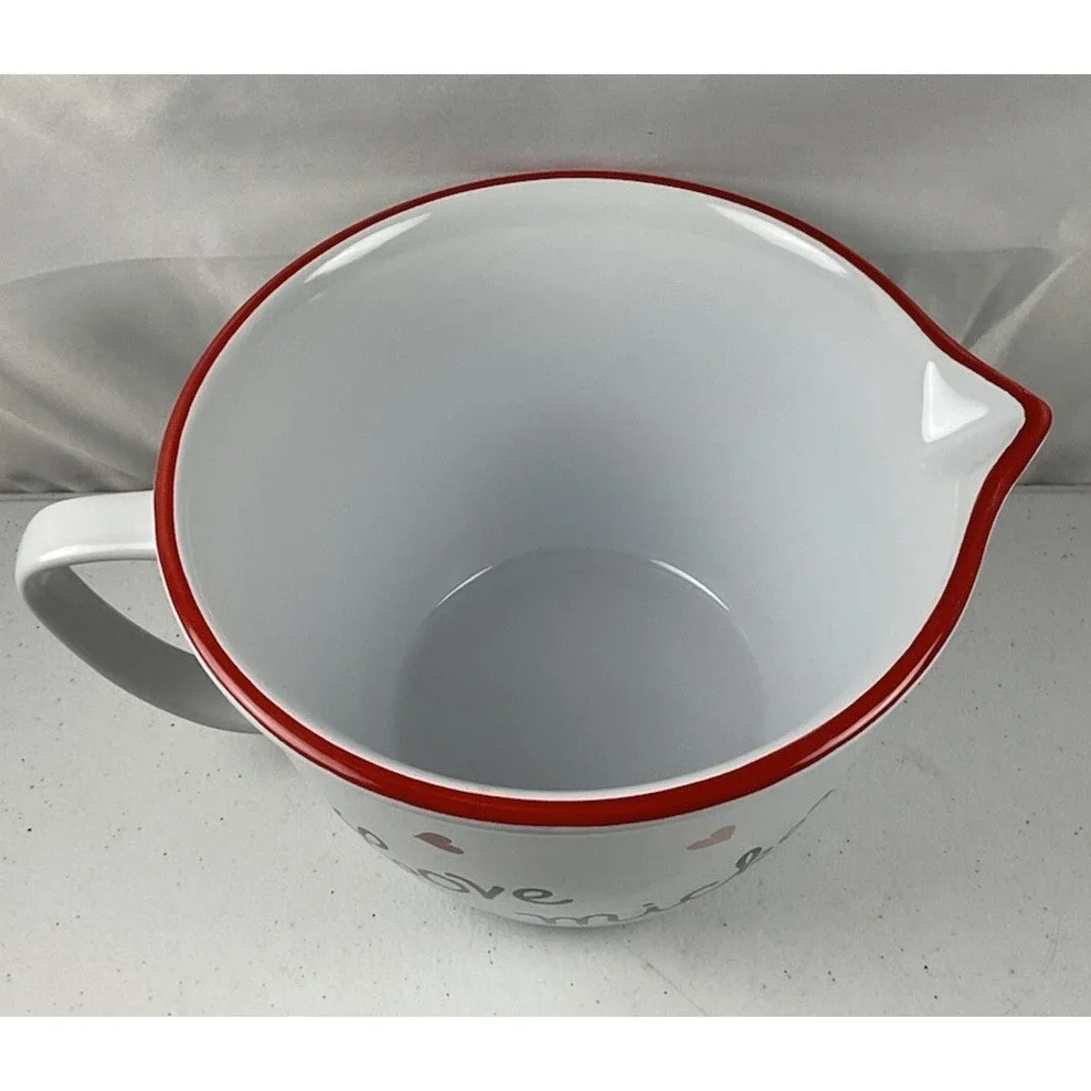 Disney Mickey & Minnie Mouse Mixing Bowl Valentines Day Love Hearts Large